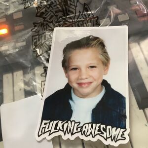 FA F*cking Awesome Skateboards Vincent Class Yearbook Photo STICKER Dill